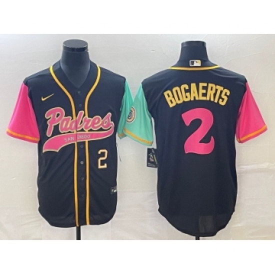 Men's San Diego Padres #2 Xander Bogaerts Number Brack NEW 2023 City Connect Cool Base Stitched Jersey - Ujersey