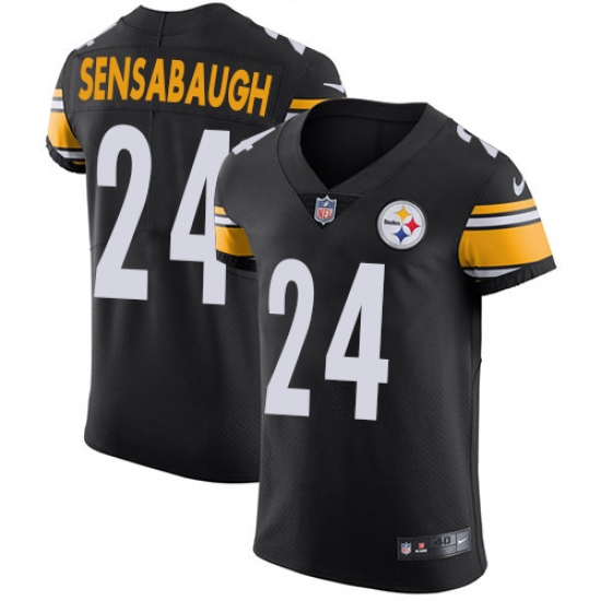 Men's Nike Pittsburgh Steelers #24 Coty Sensabaugh Black Team Color Vapor Untouchable Elite Player NFL Jersey - Ujersey