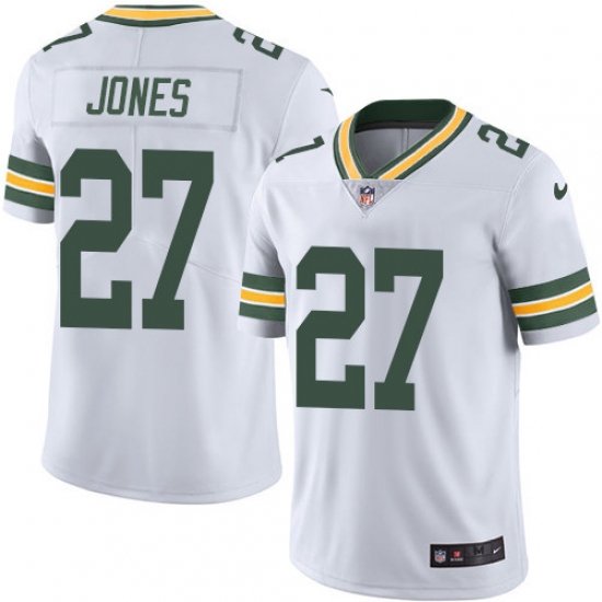 Youth Nike Green Bay Packers #27 Josh Jones White Vapor Untouchable Limited Player NFL Jersey - Ujersey