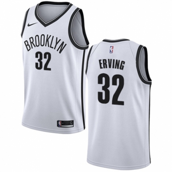 Youth Nike Brooklyn Nets #32 Julius Erving Authentic White NBA Jersey - Association Edition - Ujersey