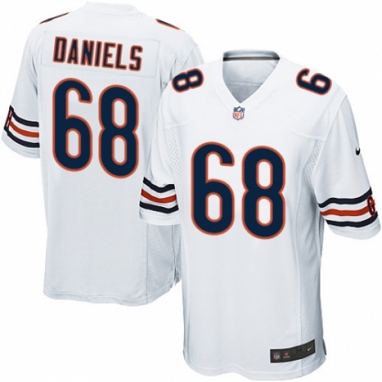 Men's Nike Chicago Bears #68 James Daniels Game White NFL Jersey - Ujersey