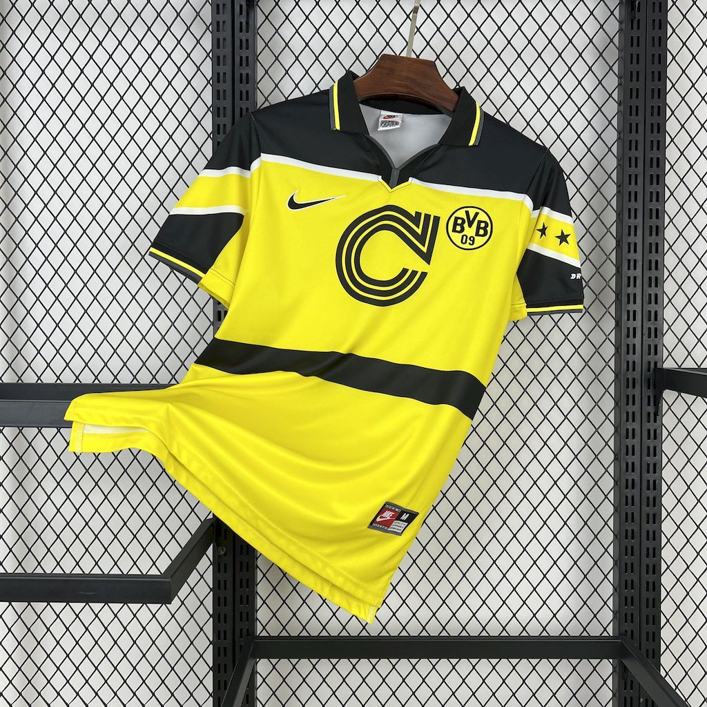 Borussia Dortmund Retro Jersey Home Soccer Shirt 1996/1997 - Ujersey NHL
