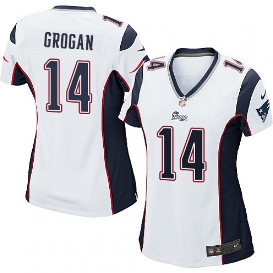 Women's Nike New England Patriots #14 Steve Grogan Game Red Alternate NFL Jersey - Ujersey