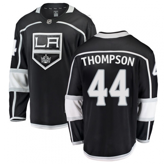 Youth Los Angeles Kings #44 Nate Thompson Authentic Black Home Fanatics Branded Breakaway NHL Jersey - Ujersey