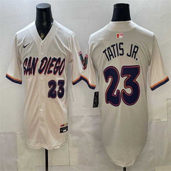 Men's San Diego Padres #23 Fernando Tatis Jr. Cream 2026 City Connect Stadium Stitched Baseball Jersey - Ujersey