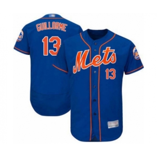 Men's New York Mets #13 Luis Guillorme Royal Blue Alternate Flex Base Authentic Collection Baseball Player Jersey - Ujersey