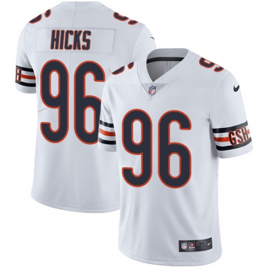 Youth Nike Chicago Bears #96 Akiem Hicks White Vapor Untouchable Limited Player NFL Jersey - Ujersey