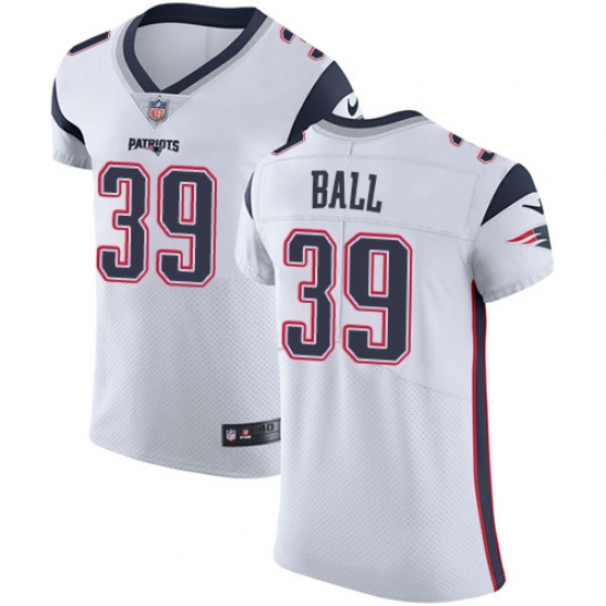 Men's Nike New England Patriots #39 Montee Ball White Vapor Untouchable Elite Player NFL Jersey - Ujersey
