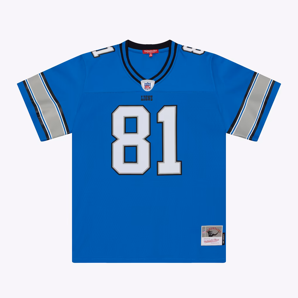 Women's Detroit Lions Calvin Johnson Mitchell & Ness Blue 2007 Legacy Replica Jersey - Ujersey