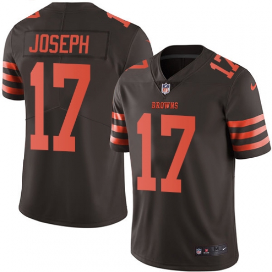 Youth Nike Cleveland Browns #17 Greg Joseph Limited Brown Rush Vapor Untouchable NFL Jersey - Ujersey