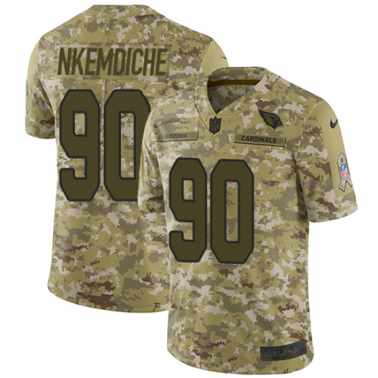 Men's Nike Arizona Cardinals #90 Robert Nkemdiche Limited Camo 2018 Salute to Service NFL Jersey - Ujersey