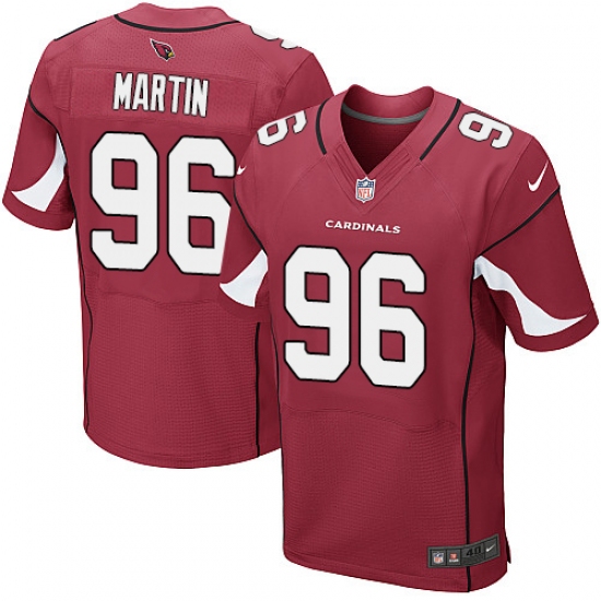Men's Nike Arizona Cardinals #96 Kareem Martin Elite Red Team Color NFL Jersey - Ujersey