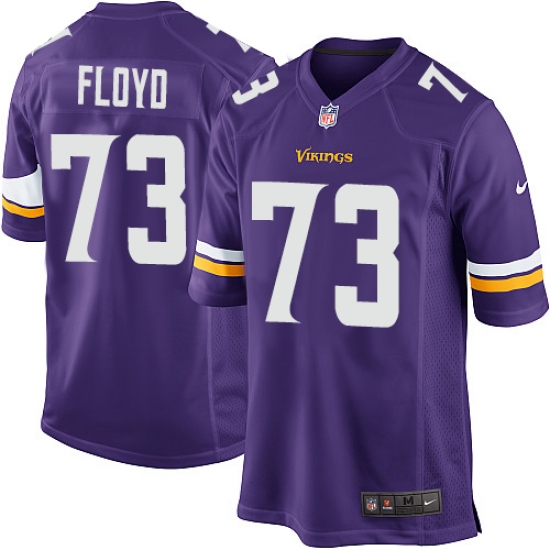 Men's Nike Minnesota Vikings #73 Sharrif Floyd Game Purple Team Color NFL Jersey - Ujersey