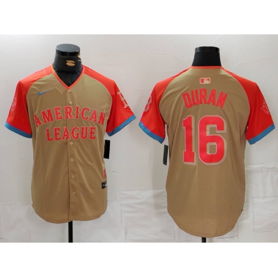 Men's Boston Red Sox #16 Jarren Duran Cream 2024 All Star Limited Stitched Jersey - Ujersey