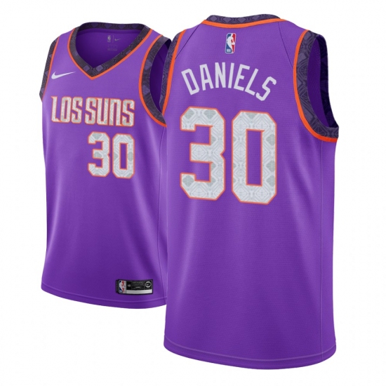 Men NBA 2018-19 Phoenix Suns #30 Troy Daniels City Edition Purple Jersey - Ujersey