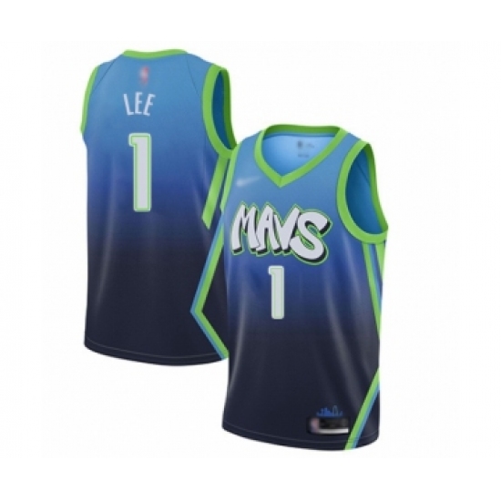 Youth Dallas Mavericks #1 Courtney Lee Swingman Blue Basketball Jersey - 2019 20 City Edition