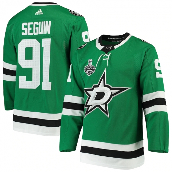 Men's Dallas Stars #91 Tyler Seguin adidas Kelly Green 2020 Stanley Cup Final Bound Authentic Player Jersey - Ujersey