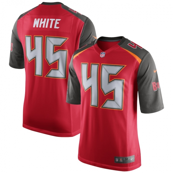 Men's Tampa Bay Buccaneers #45 Devin White Nike Red Game Jersey - Ujersey