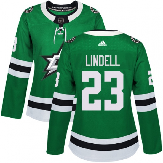 Women's Adidas Dallas Stars #23 Esa Lindell Premier Green Home NHL Jersey - Ujersey