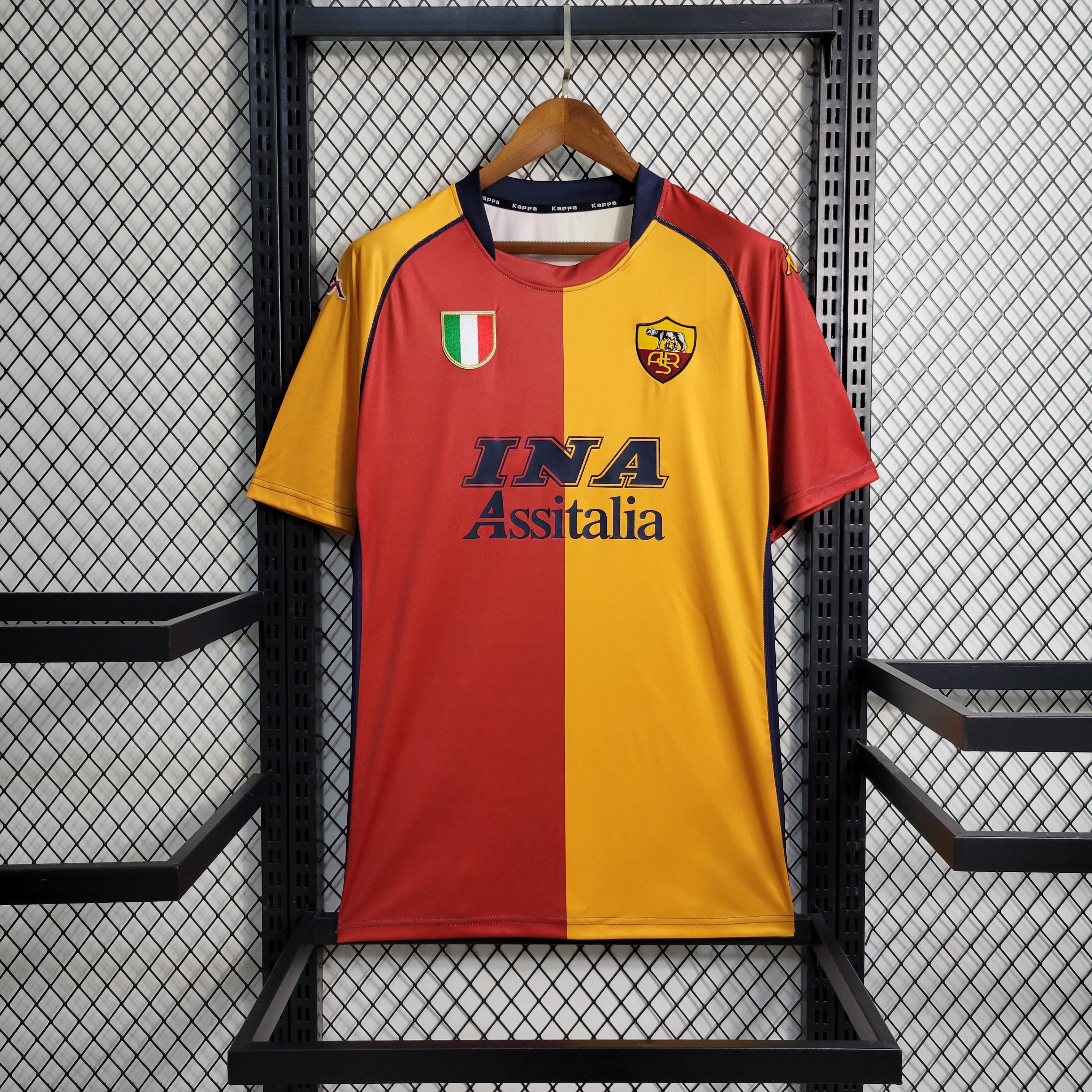 Roma Retro Soccer Jersey Home Custom Shirt 2001/02 - ujerseystore