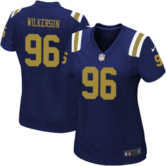 Women's Nike New York Jets #96 Muhammad Wilkerson Game Navy Blue Alternate NFL Jersey - Ujersey