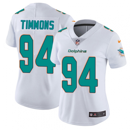 Women's Nike Miami Dolphins #94 Lawrence Timmons Elite White NFL Jersey - Ujersey