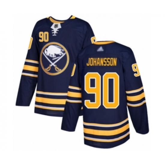 Youth Buffalo Sabres #90 Marcus Johansson Authentic Navy Blue Home Hockey Jersey