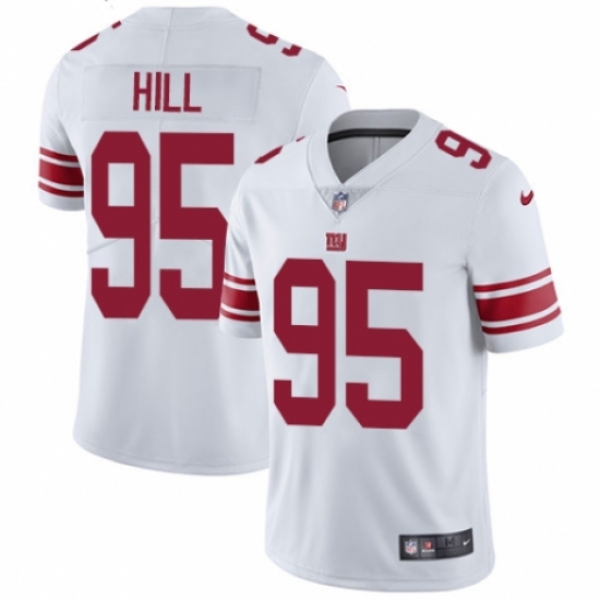 Youth Nike New York Giants #95 B.J. Hill White Vapor Untouchable Elite Player NFL Jersey - Ujersey