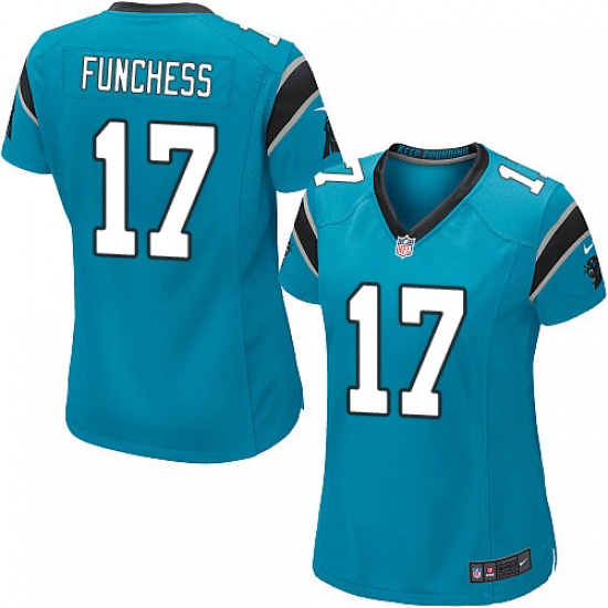 Women's Nike Carolina Panthers #17 Devin Funchess Game Blue Alternate NFL Jersey - Ujersey