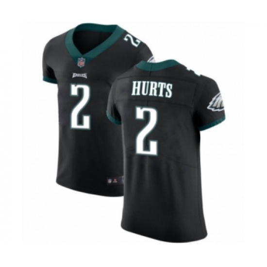 Philadelphia Eagles #2 Jalen Hurts Black Vapor Untouchable Elite Player Football Jersey - Ujersey