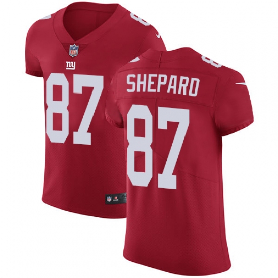 Men's Nike New York Giants #87 Sterling Shepard Red Alternate Vapor Untouchable Elite Player NFL Jersey - Ujersey