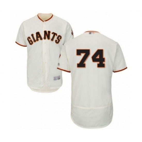 Men's San Francisco Giants #74 Jandel Gustave Cream Home Flex Base Authentic Collection Baseball Player Jersey - Ujersey