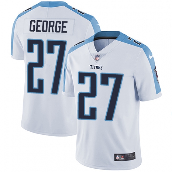Youth Nike Tennessee Titans #27 Eddie George Elite White NFL Jersey - Ujersey