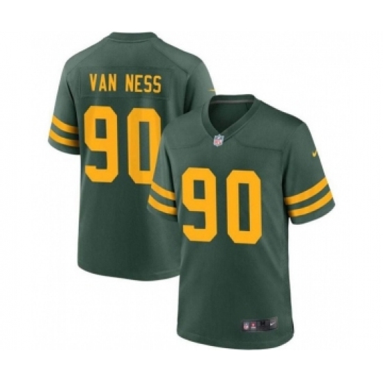 Men's Green Bay Packers #90 Lukas Van Ness Green Stitched Game Jersey - Ujersey