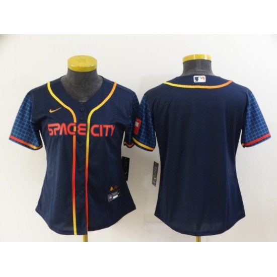 Women's Toddler Houston Astros Blank Nike Navy 2022 City Connect Player Jersey - Ujersey