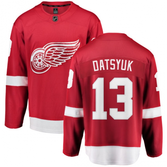 Youth Detroit Red Wings #13 Pavel Datsyuk Fanatics Branded Red Home Breakaway NHL Jersey - Ujersey