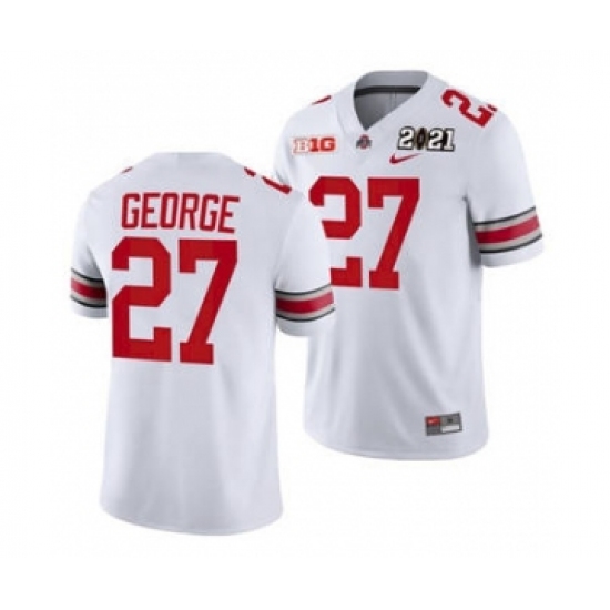 Men's Ohio State Buckeyes Eddie George Sugar Bowl Jersey White Playoff Away - Ujersey