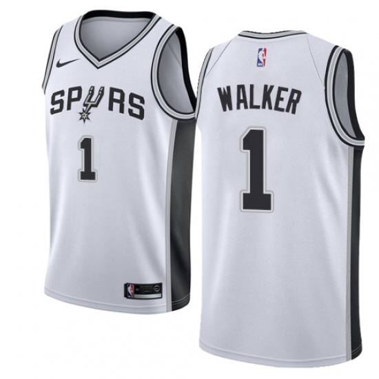 Youth Nike San Antonio Spurs #1 Lonnie Walker Swingman White NBA Jersey - Association Edition - Ujersey