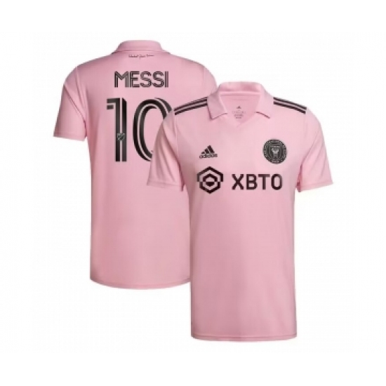 Men's Inter Miami CF #10 Lionel Messi Pink Soccer Jersey - Ujersey