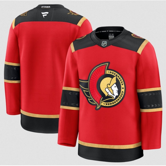Men's Ottawa Senators Blank Red Alternate Stitched Hockey Jersey - Ujersey