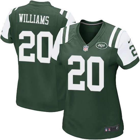 Women's Nike New York Jets #20 Marcus Williams Game Green Team Color NFL Jersey - Ujersey