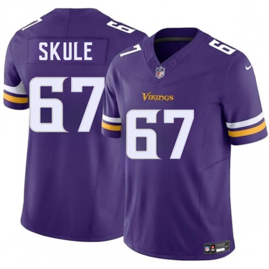 Men's Minnesota Vikings #67 Justin Skule Purple 2025 F.U.S.E. Vapor Untouchable Limited Football Stitched Jersey - Ujersey