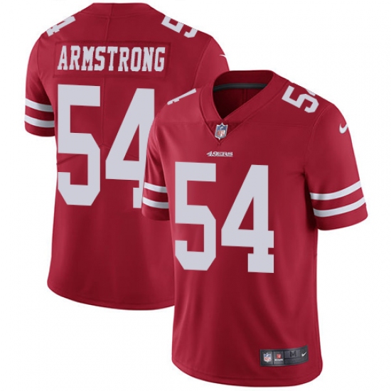 Men's Nike San Francisco 49ers #54 Ray-Ray Armstrong Red Team Color Vapor Untouchable Limited Player NFL Jersey - Ujersey