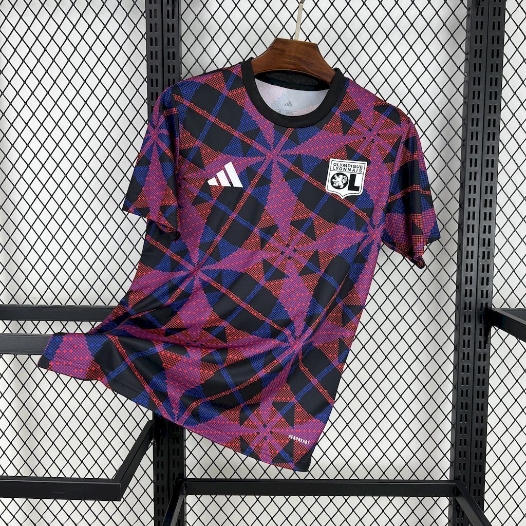 Olympique Lyonnais Football Jersey Pre-Match Training Custom Shirt 2025-26 - ujerseystore