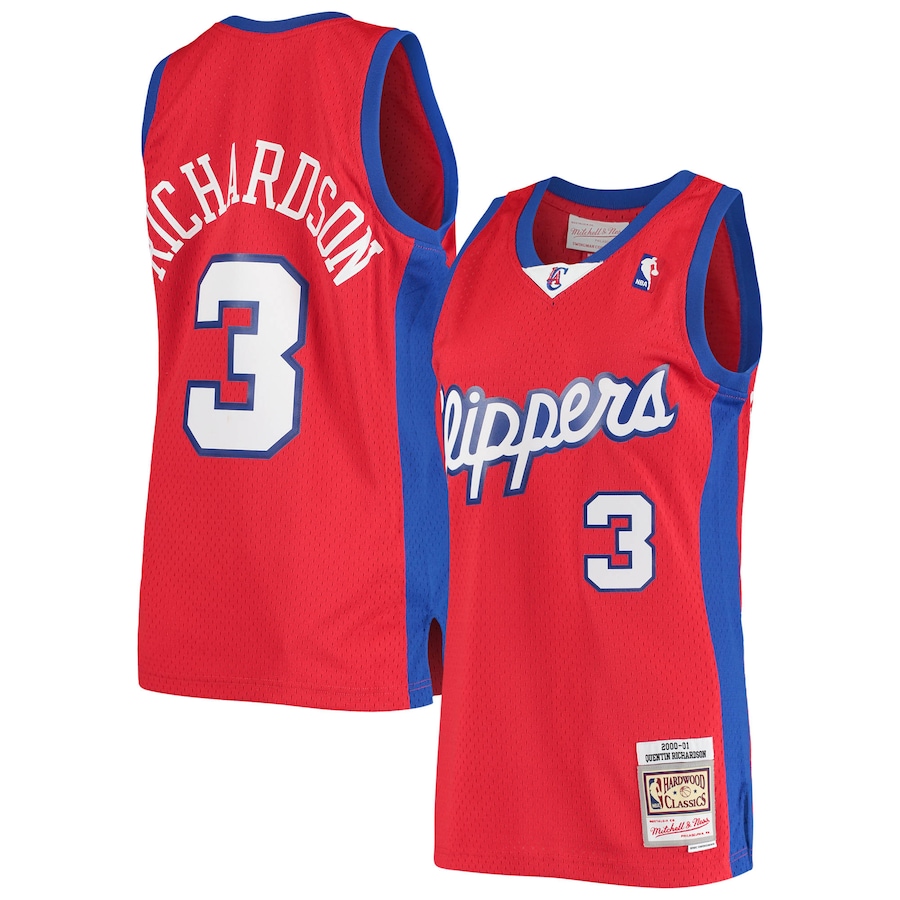 Men's LA Clippers Quentin Richardson Mitchell & Ness Red 2000/01 Hardwood Classics Swingman Jersey - Ujersey NHL