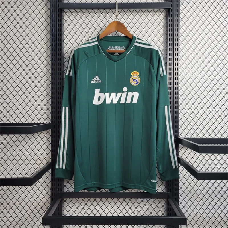 Real Madrid Retro Jersey Third Away Long Sleeve Custom Shirt 2012/13 - ujerseystore