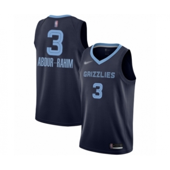 Youth Memphis Grizzlies #3 Shareef Abdur-Rahim Swingman Navy Blue Finished Basketball Jersey - Icon Edition - Ujersey