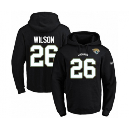 Football Men's Jacksonville Jaguars #26 Jarrod Wilson Black Name & Number Pullover Hoodie - Ujersey NHL