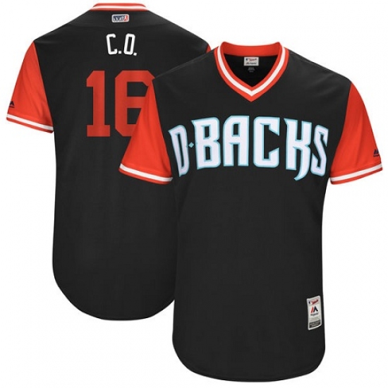 Men's Majestic Arizona Diamondbacks #16 Chris Owings 