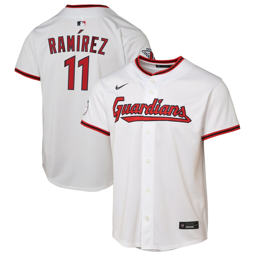 Youth Cleveland Guardians José Ramírez Nike White Home  Limited Player Jersey - Ujersey